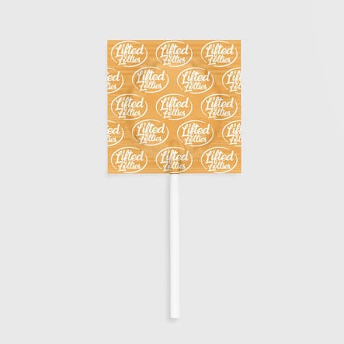 Lifted Lollies Tangerine 20mg Delta-9 THC + 10mg CBD Lollipop