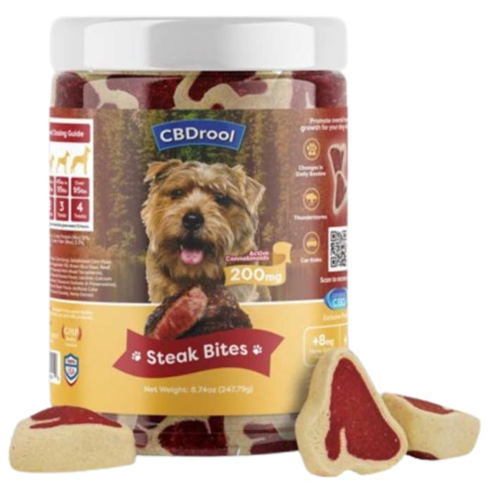 CBDrool Natural Meat Flavor CBD Dog Treats with 200mg CBD