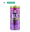 Haze High Energy Ghosted Grape 40 mg Caffeine, 10 mg THC $6.99/can