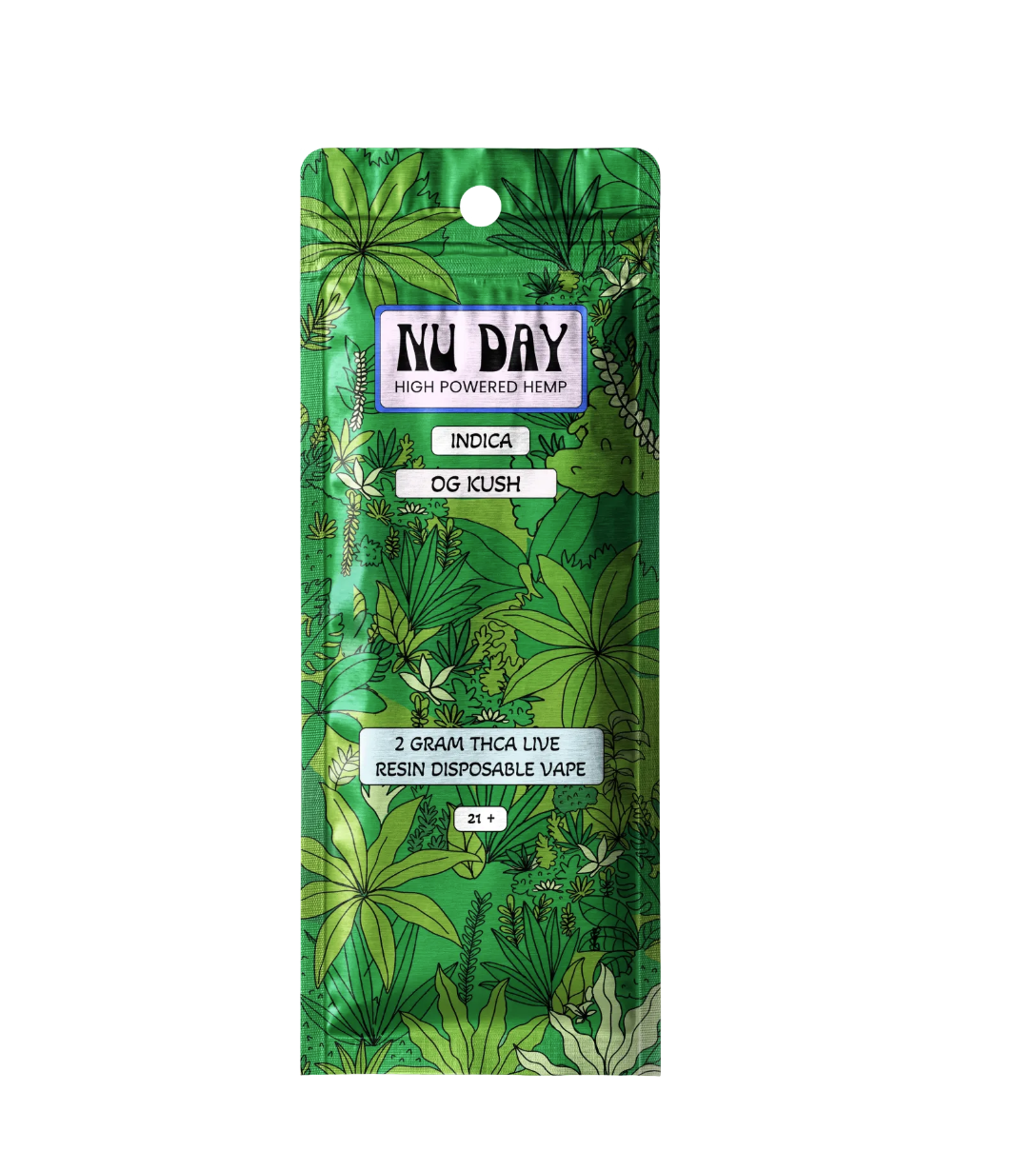 Nu Day – OG Kush 2 Gram THCA Live Resin Disposable Vape (Indica)