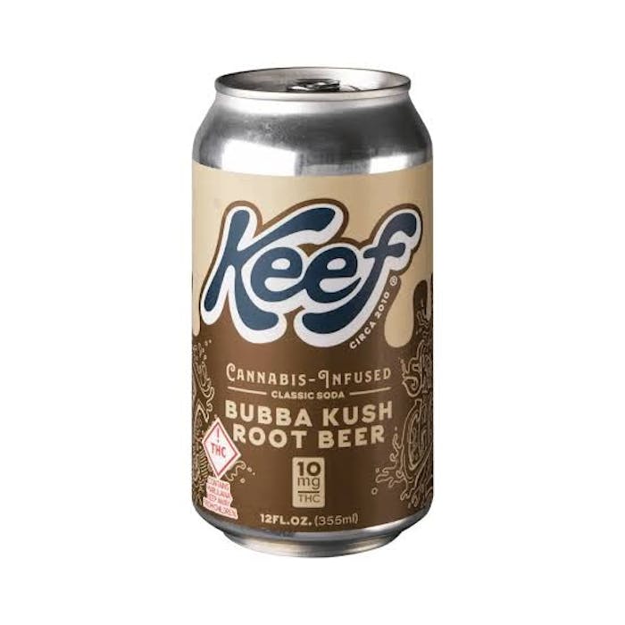 Keef Bubba Kush Root Beer 10mg THC Soda