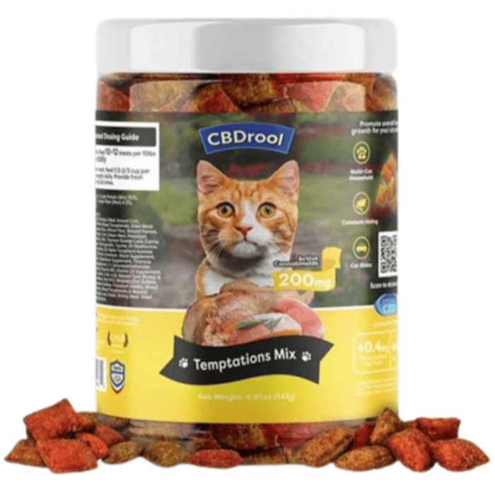 CBDrool Cat Treats with 200mg CBD