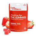 Erth Wellness Strawberry Haze 300mg Delta-9 THC Gummies (Sativa, Strawberry)