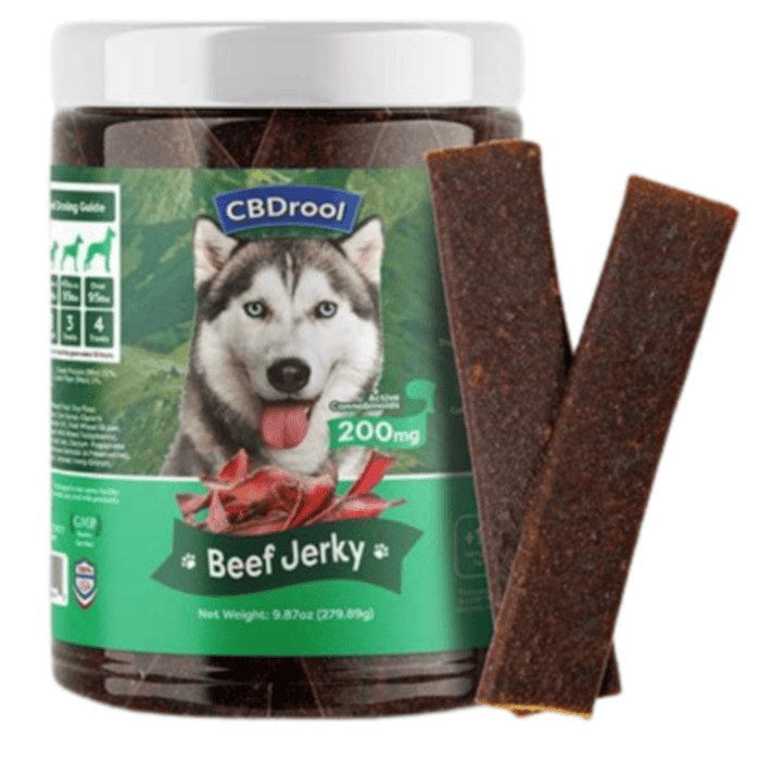 CBDrool - Beef Jerky Dog Treats with 200mg CBD