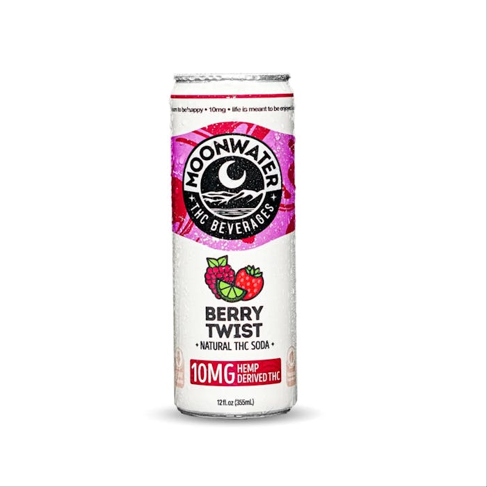 Moonwater Berry Twist 10mg Natural THC Soda
