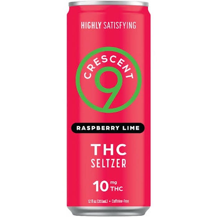 Crescent Canna Raspberry Lime 10mg THC Seltzer